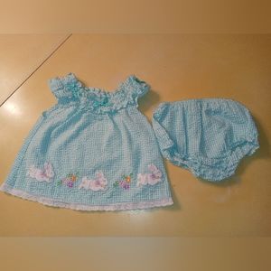 Goodlad seersucker outfit with bloomers Size 6M